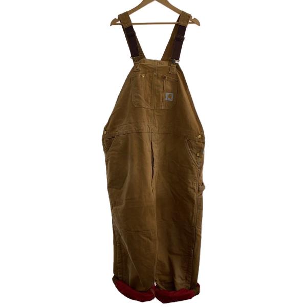 H*L様 90's Carhartt ダブルニーダックオーバーオール USA製 Carhartt◇90s/ダック地/ダブルニー/オーバーオール/48/コットン/BRW