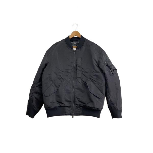 新品　UNIQLO＋J MA-1 Mサイズ　ブラック 美品】ユニクロ +J ダウンオーバーサイズリブブルゾン MA-1 ブラック