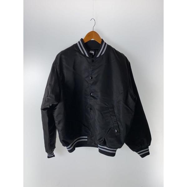 STUSSY◇スタジャン/M/ナイロン/BLK/115718 : セカンドストリートYahoo