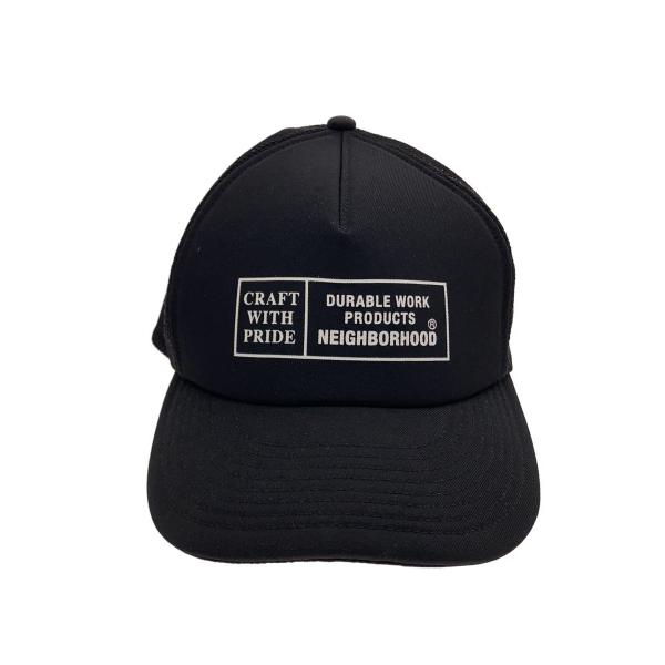 NEIGHBORHOOD◇メッシュキャップ/FREE/ポリエステル/BLK/メンズ