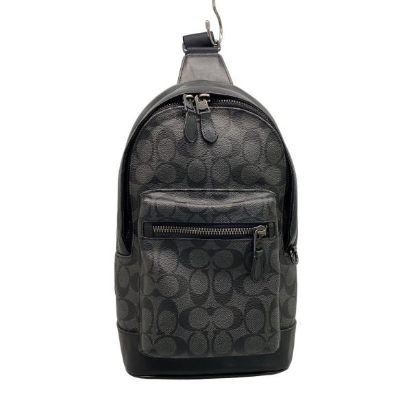 COACH◇ショルダーバッグ/レザー/BLK/総柄/2853 : セカンドストリート