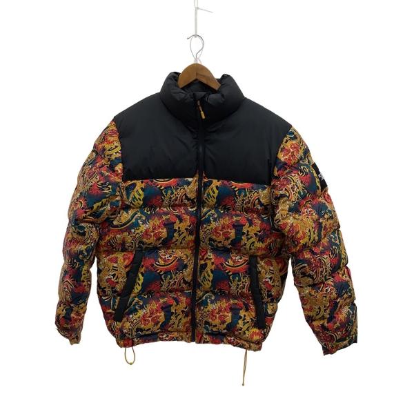 THE NORTH FACE◇ダウンジャケット/M/ナイロン/YLW/総柄/721221/ヌプシ
