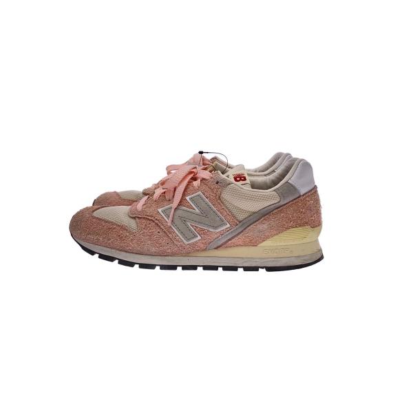 NEW BALANCE◆ローカットスニーカー/US9.5/PNK/スウェード/U996TA