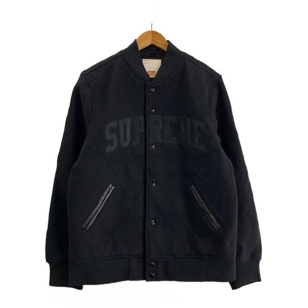Supreme◇Harlequin Wool Varsity Jacket/スタジャン/L/ウール/BLK