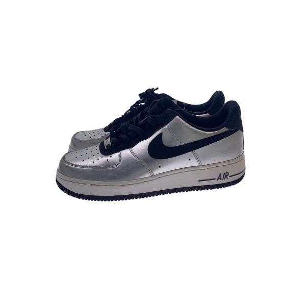 NIKE◇AIR FORCE 1/エアフォース/シルバー/488298-054/27cm/SLV/レザー