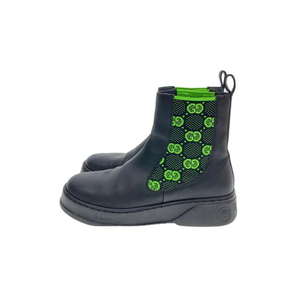 Gucci サイドゴアブーツ GUCCI◇22AW/GGジャージーサイドゴアブーツ/サイドゴアブーツ/UK7/BLK