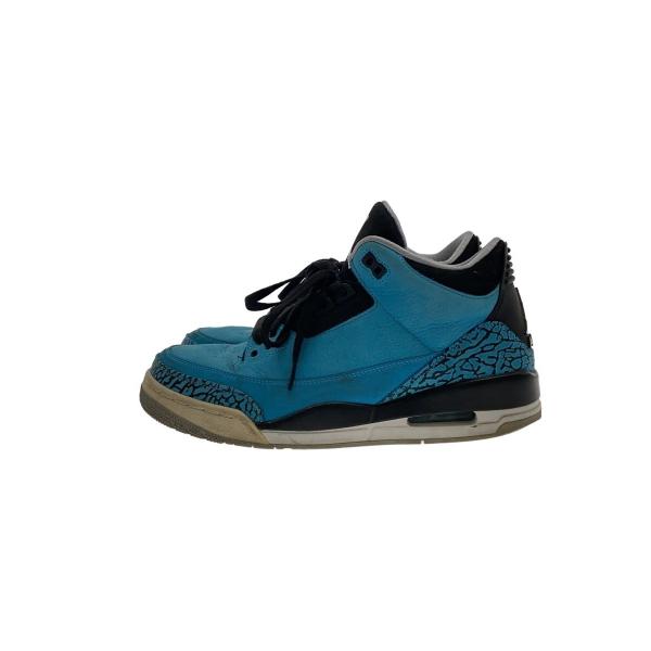 NIKE◆AIR JORDAN 3 RETRO/エアジョーダンレトロ/ブルー/136064-406/27cm/BLU//