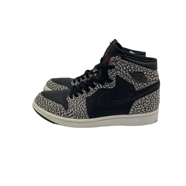 NIKE◆AIR JORDAN 1 RETRO HIGH/エアジョーダンレトロハイ/グレー/839115-013/26.5c