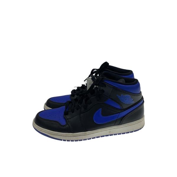 NIKE◆AIR JORDAN 1 MID/エアジョーダン 1 ミッド/ブラック/554724-068/26cm/BLK//