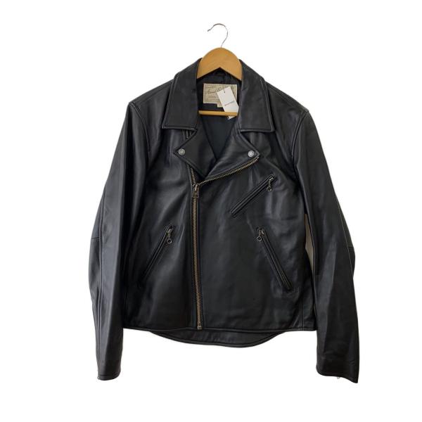 AVIREX◇ダブルライダースジャケット/L/羊革/BLK/6191073// : セカンド