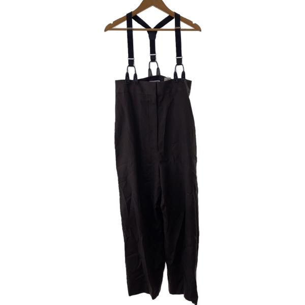 H BEAUTY&YOUTH◇22AW/GABA HIGH WAIST SUSPENDERS PANTS/M/ウール/BRW