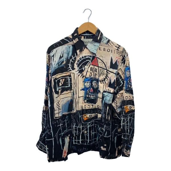 WACKO MARIA◇長袖シャツ/M/レーヨン/BLK/総柄// : セカンドストリート