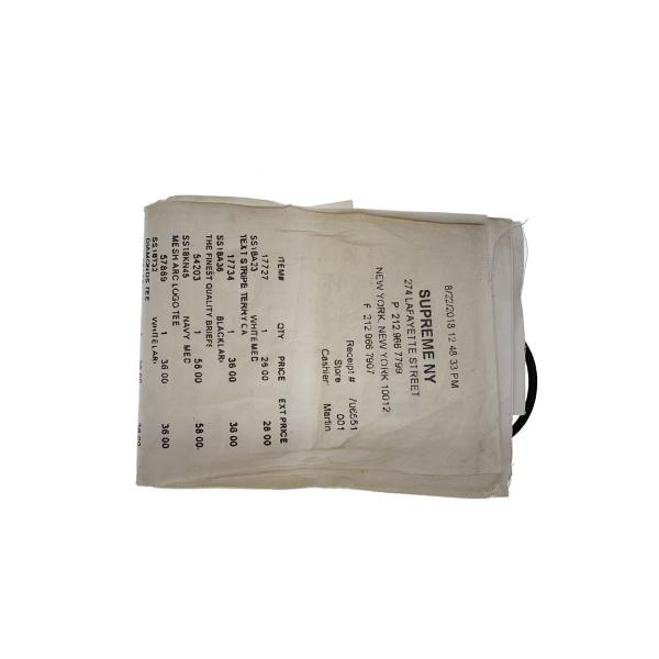 Supreme◇24SS/×MM6/Receipt Wallet/2つ折り財布/レザー/BLK/メンズ