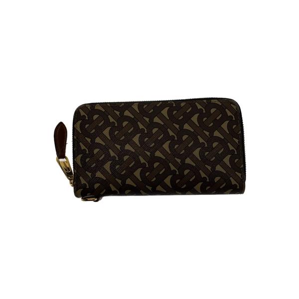 BURBERRY◇ラウンドファスナー/長財布/--/BRW/総柄/メンズ/8022947