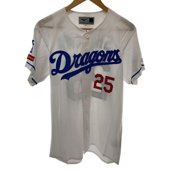 MIZUNO◇中日ドラゴンズ ユニフォーム/M/WHT/12JRMD7625 : セカンド