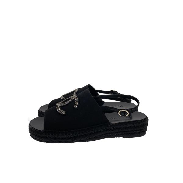 【美品】CHANEL ブラック トングサンダル 38 CHANEL◇サンダル/38/BLK/G45632 : セカンドストリートYahoo!店 - 通販