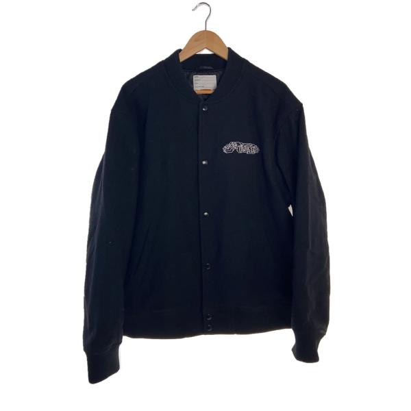 Supreme◇19FW/Delta Logo Varsity Jacket/スタジャン/XL/ウール/BLK