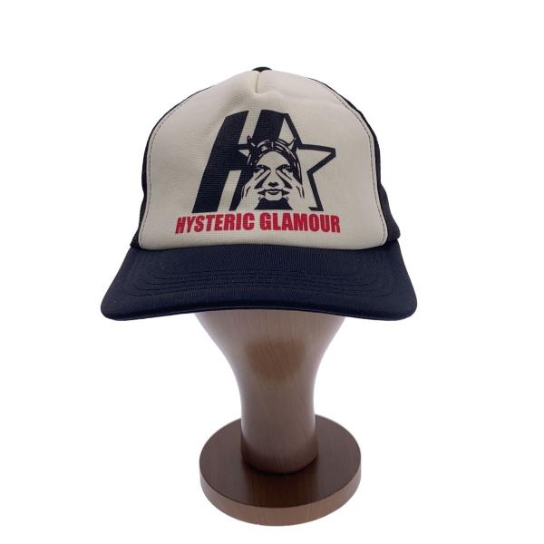 HYSTERIC GLAMOUR◇メッシュキャップ/FREE/ポリエステル/BLK/メンズ