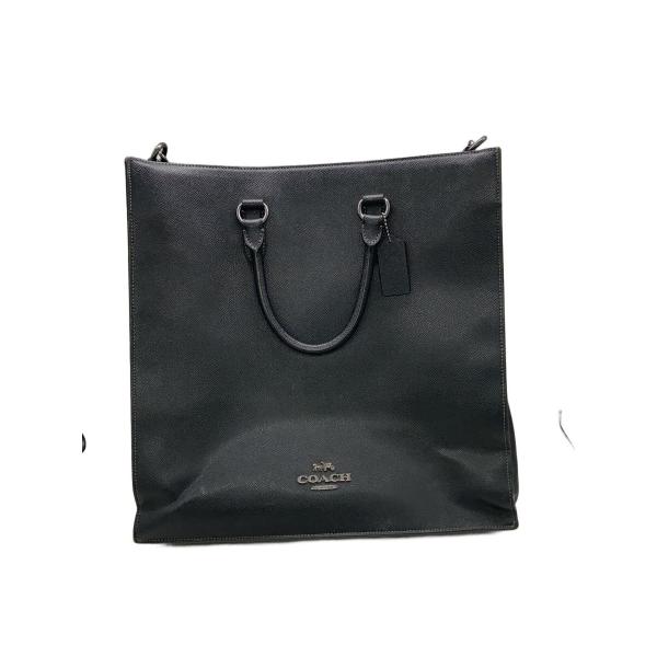 COACH ブラック レザートートバッグ　ディランラージトートバッグ COACH◇ディランラージトート/ストラップ欠品トートバッグ/レザー/BLK