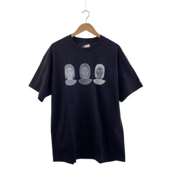 kyne◇kyne/2025S SL/ON AIR/Tシャツ/XL/コットン/BLK/プリント