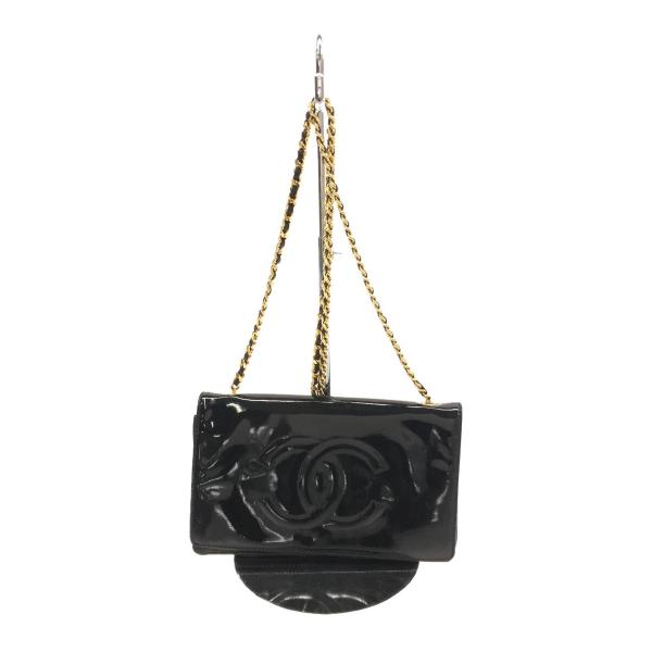 CHANELシャネル　エナメル　チェーン　ショルダーバッグ シャネル エナメル ココマーク チェーン ショルダーバッグ