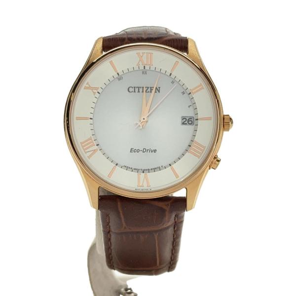 CITIZEN◇クォーツ腕時計/アナログ/レザー/H415-S112915 eco drive