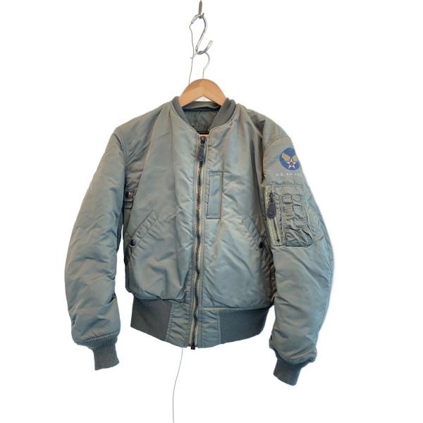 ALPHA INDUSTRIES◇b-15dフライトジャケット/36/ナイロン/KHK/8415-633