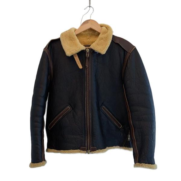 定価13万 MORGAN シープスキンムートンB-6ボマージャケット 44/XL 定価13万 MORGAN シープスキンムートンB-6ボマージャケット 44/XL