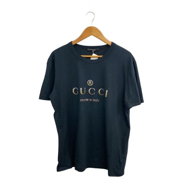 GUCCI◇Tシャツ/XL/コットン/BLK/311597 x3882 : セカンドストリート