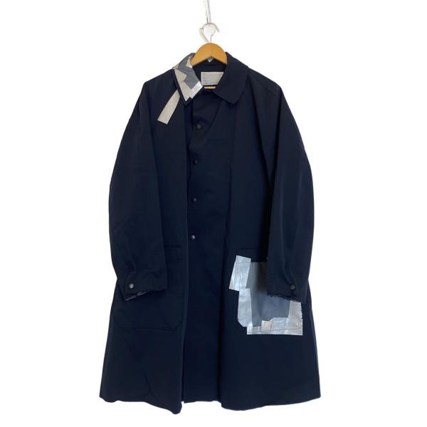 kolor◇19AW/ナイロンツイル3レイヤー ステンカラーコート/1/ナイロン