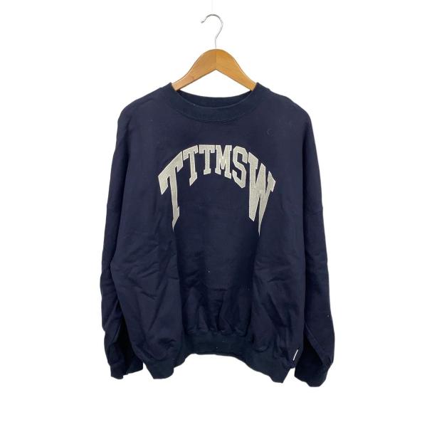 トップス ttt_msw COLLEGE LOGO CREW NECK SWEAT TTT_MSW◇24SS/COLLEGE LOGO CREW NECK SWEAT/M/コットン/TTT2024SS