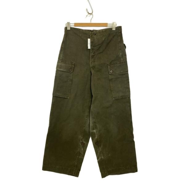 オランダ軍 フィールドカーゴパンツ 1980年製 MILITARY◇カーゴパンツ/--/--/KHK/ダブルフェイス/オランダ軍/50〜70s