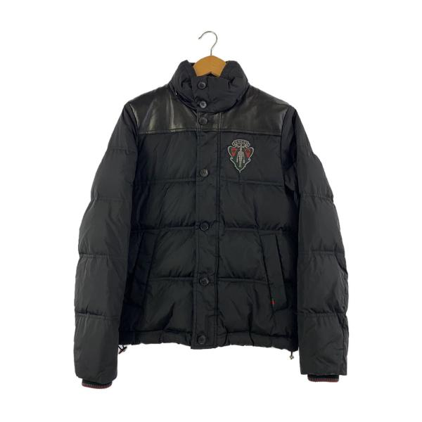 Gucci ダウンジャケット グレー/ブラック 中古・古着通販】GUCCI (グッチ) GGジャガードダウンジャケット