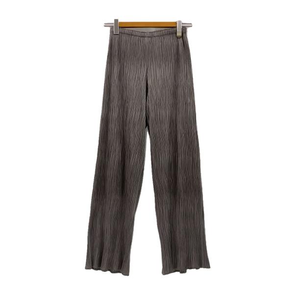 PLEATS PLEASE ISSEY MIYAKE◇ボトム/2/ポリエステル/GRY/無地/PP61