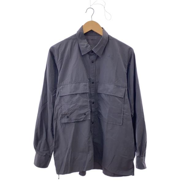 GOLDWIN / フィールドベンチレーションナイロンシャツ/長袖シャツ/ナイロン/GRY/GM54104 GOLDWIN◇フィールドベンチレーションナイロンシャツ/長袖シャツ
