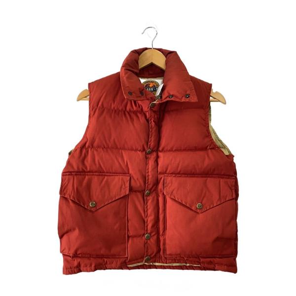 CLASS-5◇スタンドカラーダウンベスト/XS/ポリエステル/RED/USA製