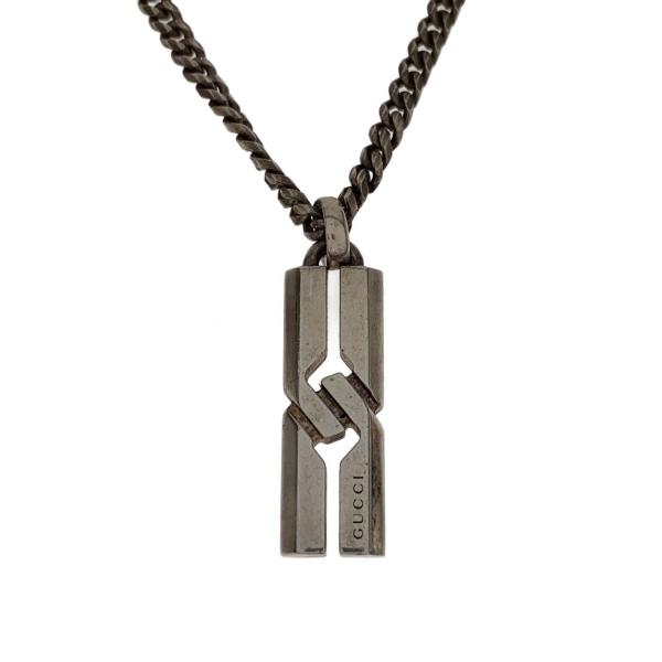 GUCCI◇ノットインフィニティネックレス/SV925/SLV/トップ有/メンズ/小