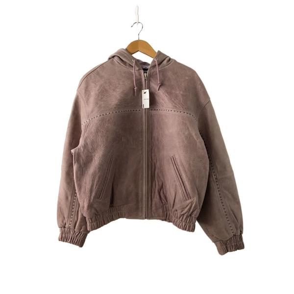 Supreme◇Studded Hooded Leather Jacket/M/羊革/PNK// : セカンド