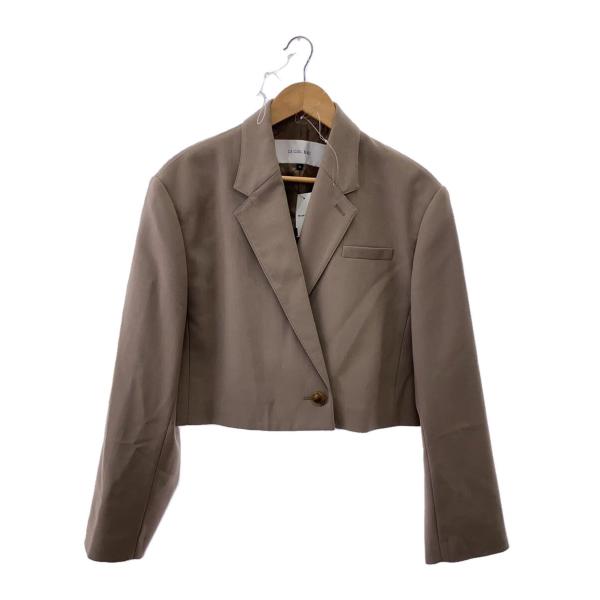 LE CIEL BLEU◆ジャケット/36/ウール/BEG/23A64402/Cropped Tailored Jacket