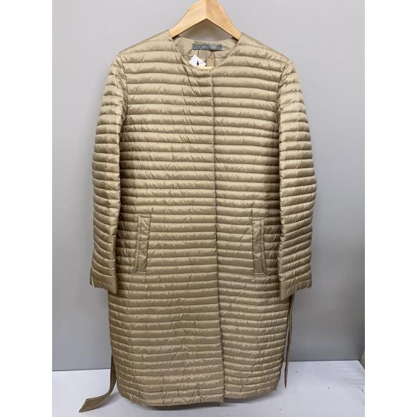 theory luxe◇ロングダウンジャケットコート/38/BEG/無地/03 theory luxe◇ロングダウンジャケットコート/38/BEG/無地/03