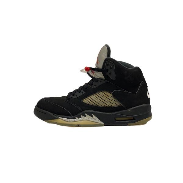 NIKE◆AIR JORDAN 5 RETRO OG/エアジョーダンレトロ/ブラック/845035-003/27cm/BLK//