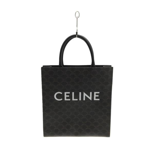 CELINE◇ミディアムバーティカルカバ/トリオンフキャンバス/トート