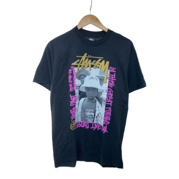 STUSSY◇千葉パルコチャプト1周年/Tシャツ/M/コットン/BLK STUSSY◇千葉パルコチャプト1周年/Tシャツ/M/コットン/BLK