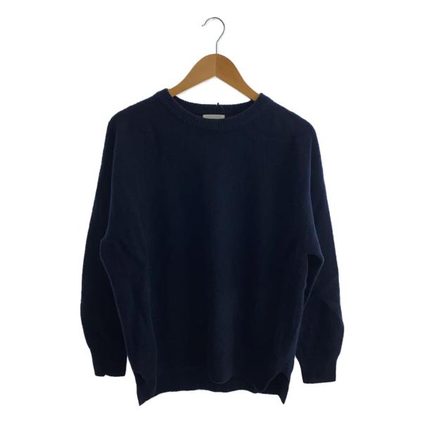 IENA◇24AW/POOGINOOK WOOLクルーネックラグランプルオーバー/NVY