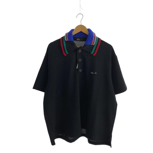 kolor 鹿の子　ポロシャツ　2 kolor◇22ss/Pe鹿の子/ポロシャツ/2/ポリエステル/BLK/22SCM-Y03202
