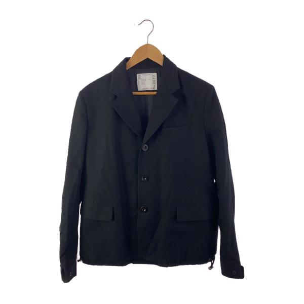 sacai / ジャケット/1/コットン/BLK/22-02677M/22SS/Cotton Weather Mix Blouson sacai◇ジャケット/1/コットン/BLK/22-02677M/22SS/Cotton Weather Mix
