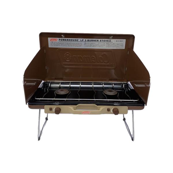 Coleman パワーハウス ツーバーナーストーブII バターナッツ【新品】 パワーハウスLPツーバーナーストーブⅡ（バターナッツ）の通販