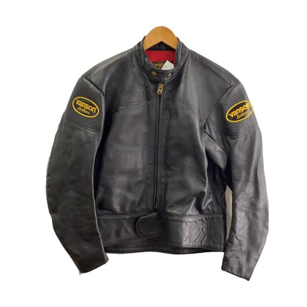 VANSON / レザージャケット・ブルゾン/40/レザー/BLK/無地 ssol-shopping_2327483461004