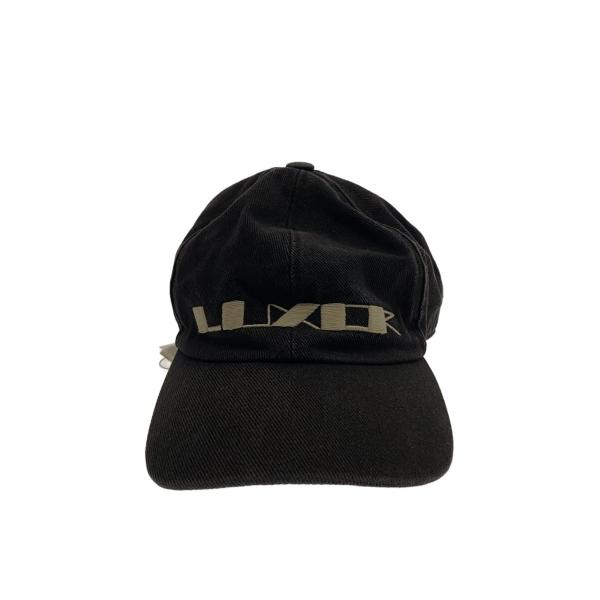 RICK OWENS DRKSHDW◇キャップ/L/コットン/BLK/無地/メンズ/DA02C5478