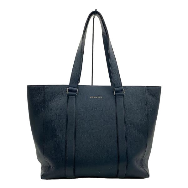 MICHAEL KORS◇トートバッグ/レザー/NVY/無地/37F1LCOT3L// : セカンド